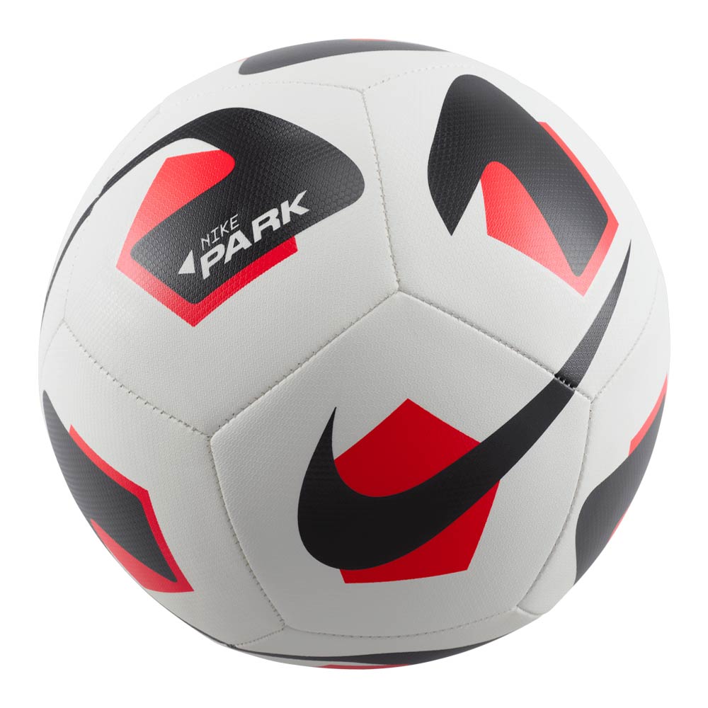 Nike Park Team 2.0 Football - Official Size & Weight (White/Bright Crimson/Black) - Perfect for Training, Games & Backyard Play