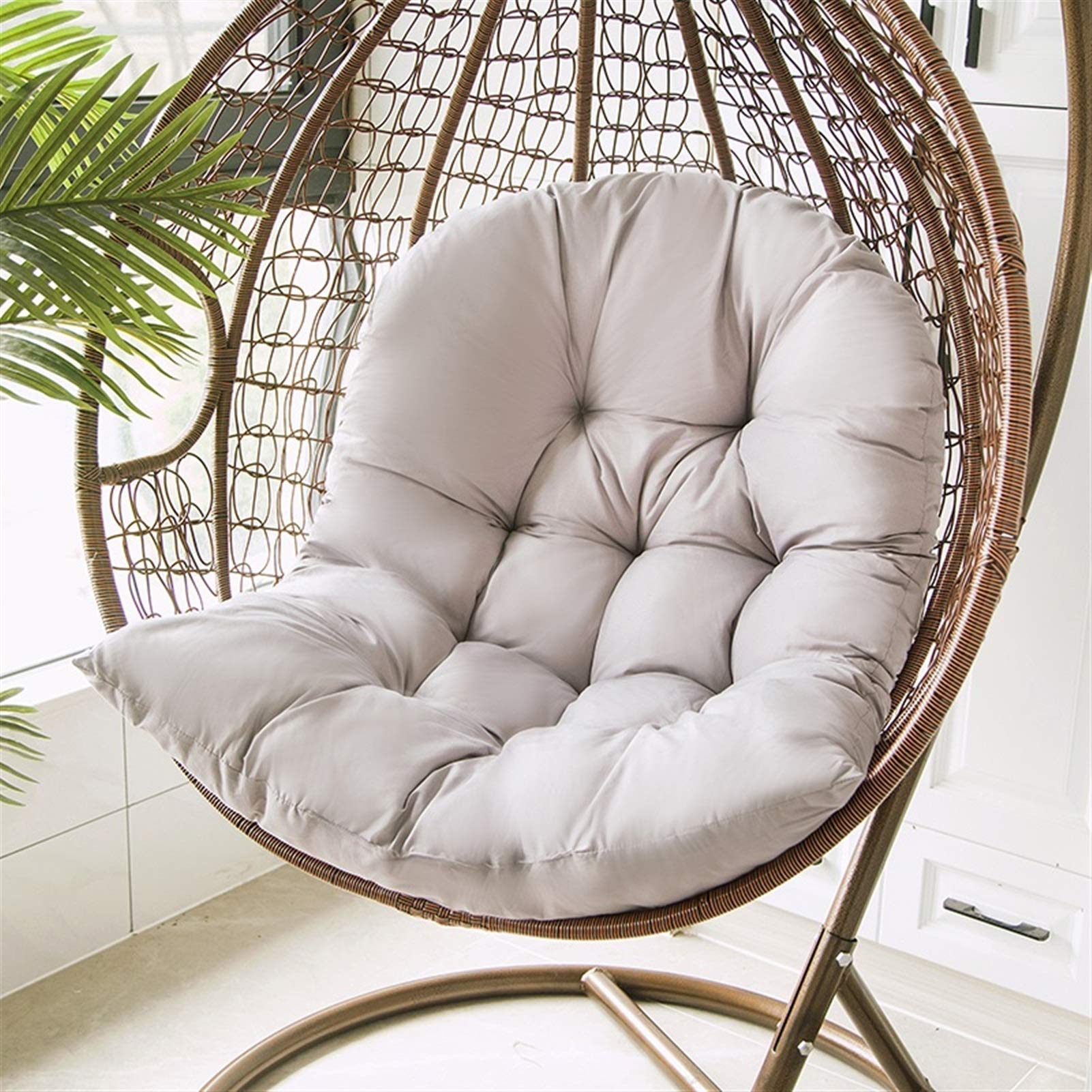 Hanging Swing Chair Cushion - 80x120cm Thickened Washable Seat Pad for Indoor/Outdoor Hanging Basket, Cradle, and Office Chairs - Lumbar Support Back Pillow - Perfect for Relaxing in Gardens, Patios, and Home Offices