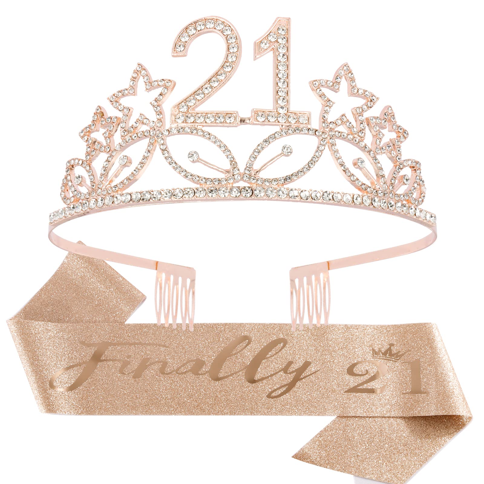 Elegant Rose Gold Birthday Decorations for Women - 16th, 21st, 30th, 40th, 50th, 60th Milestone Birthday Party Supplies | Perfect Gift for Daughter, Wife, Mom | Great for Birthday Parties, Anniversaries & Special Celebrations