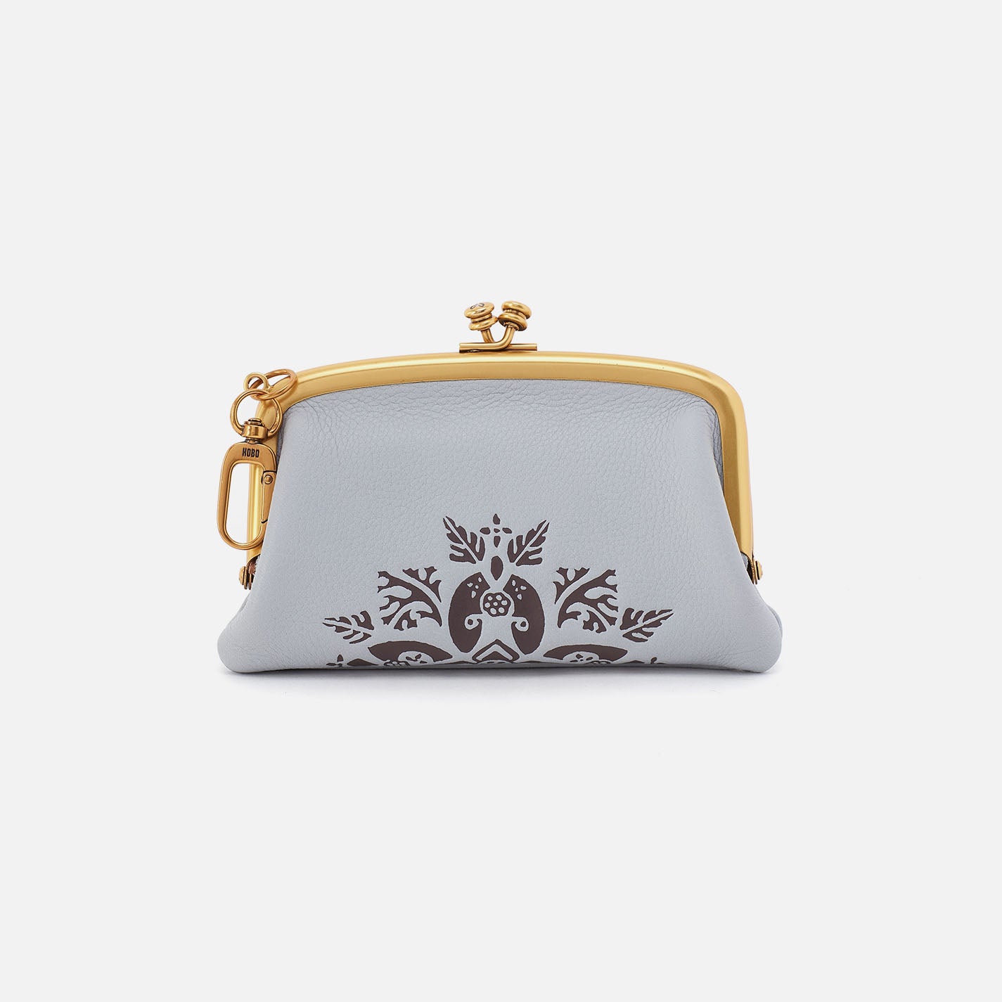 Cheer Frame Pouch in Pebbled Leather - Blue Pearl | Stylish Crossbody Bag for Women | Perfect for Work, Travel & Everyday Use