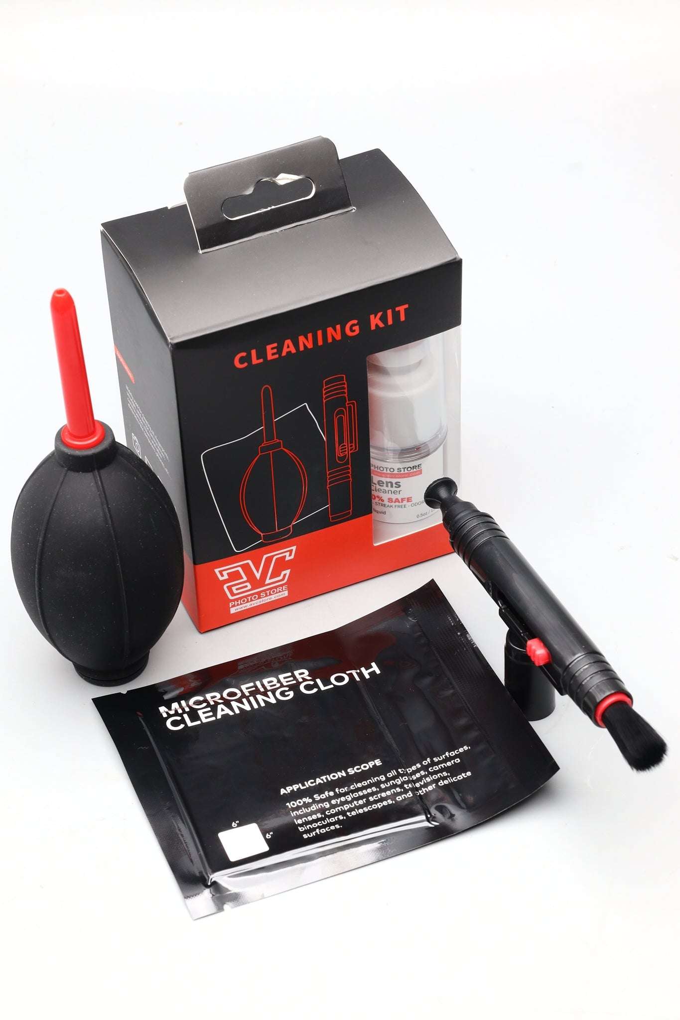 AVC Premium Camera Lens Cleaning Kit - Professional Lens Cleaner for DSLR, Mirrorless & Smartphone Cameras - Perfect for Travel, Photography & Outdoor Use