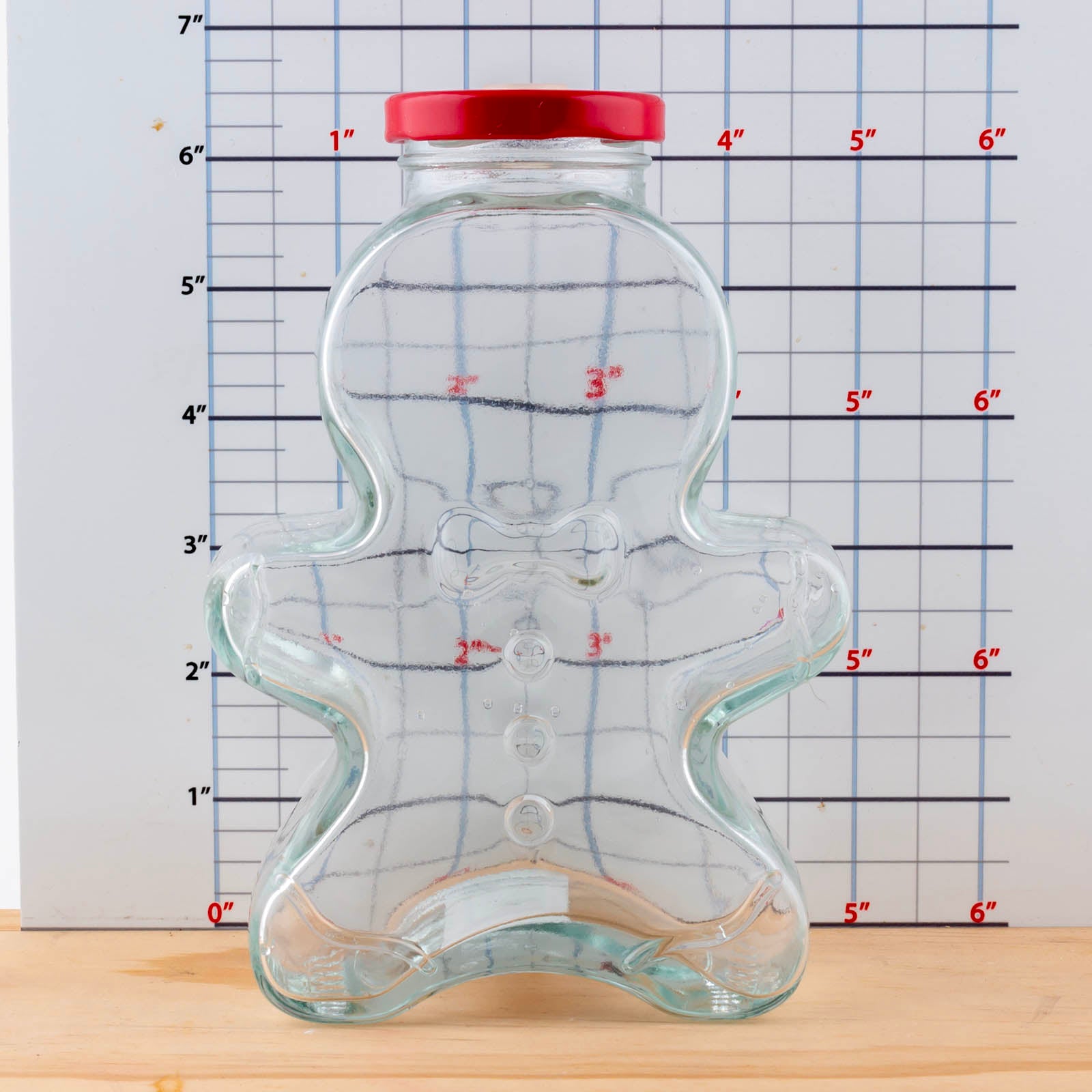BarConic® Gingerbread Man Mason Jar with Lid - Airtight Glass Storage Container for Baking, Cookies, and Holiday Decor - Perfect for Christmas Gifts, Kitchen Organization & DIY Crafts