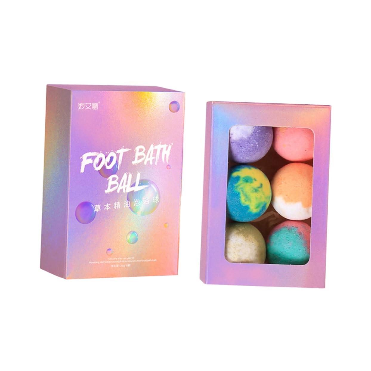Balacoo 6 Pack Herbal Foot Soak Balls - Natural Relaxing Foot Spa for Home Care, Stress Relief & Detox - Perfect for Relaxation After Work, Travel or Pedicure Prep