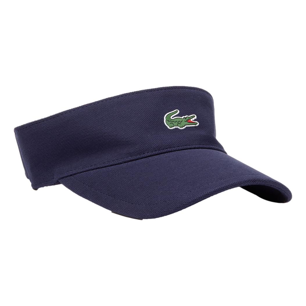 Lacoste Men's Tennis Visor Hat - Navy Blue | UV Protection, Breathable & Lightweight for Outdoor Sports, Running, Golf & Beach Activities