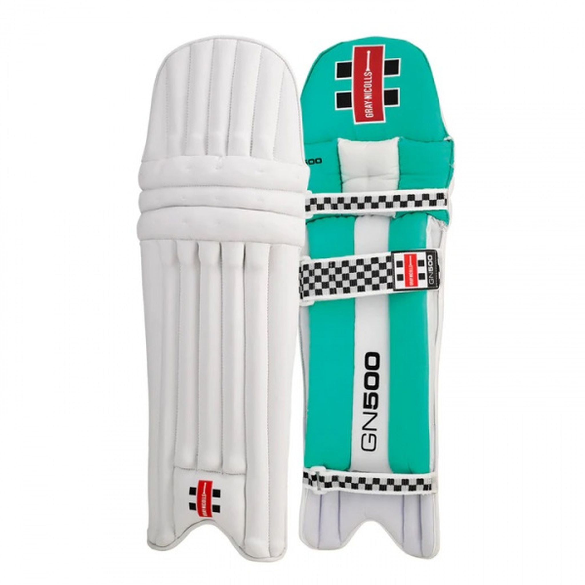 Gray Nicolls GN 500 Aquamarine Junior Cricket Batting Pads - Lightweight Protective Gear for Youth Cricket Practice & Matches