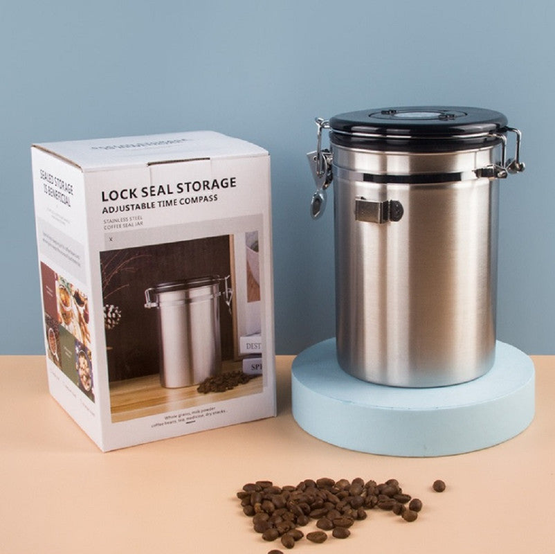 1.2L Stainless Steel Food Storage Container with Spoon - Airtight & Leakproof for Kitchen, Meal Prep, Camping & Travel