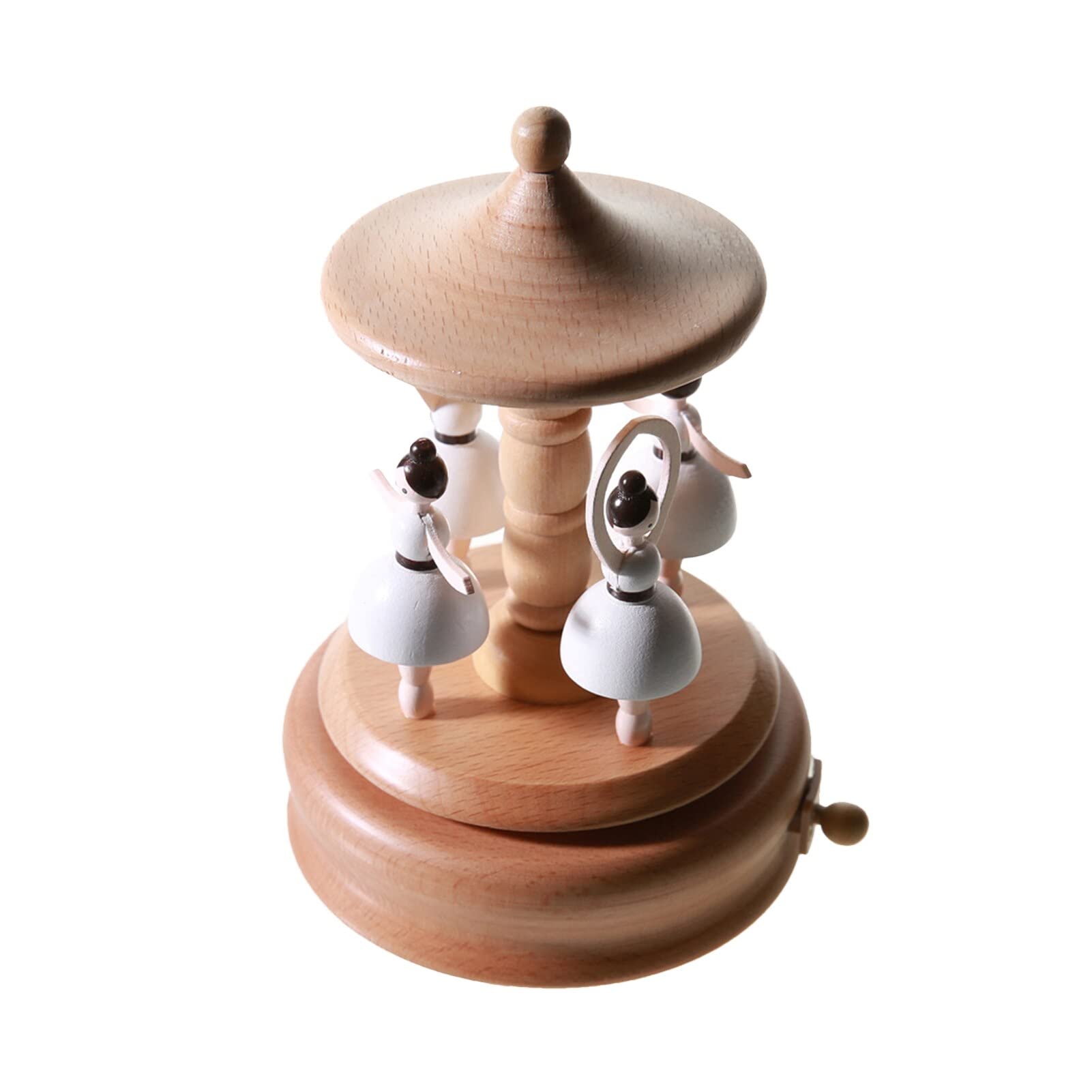 Wooden Ballet Music Box - Swan Lake Musical Jewelry Box for Girls, Home Decor & Birthday Gift, Valentine's Day Ornament, Merry-Go-Round Kids Toy, Desktop Ballet Dancer Souvenir | Perfect for Bedroom Decor, Gift Giving & Collectibles