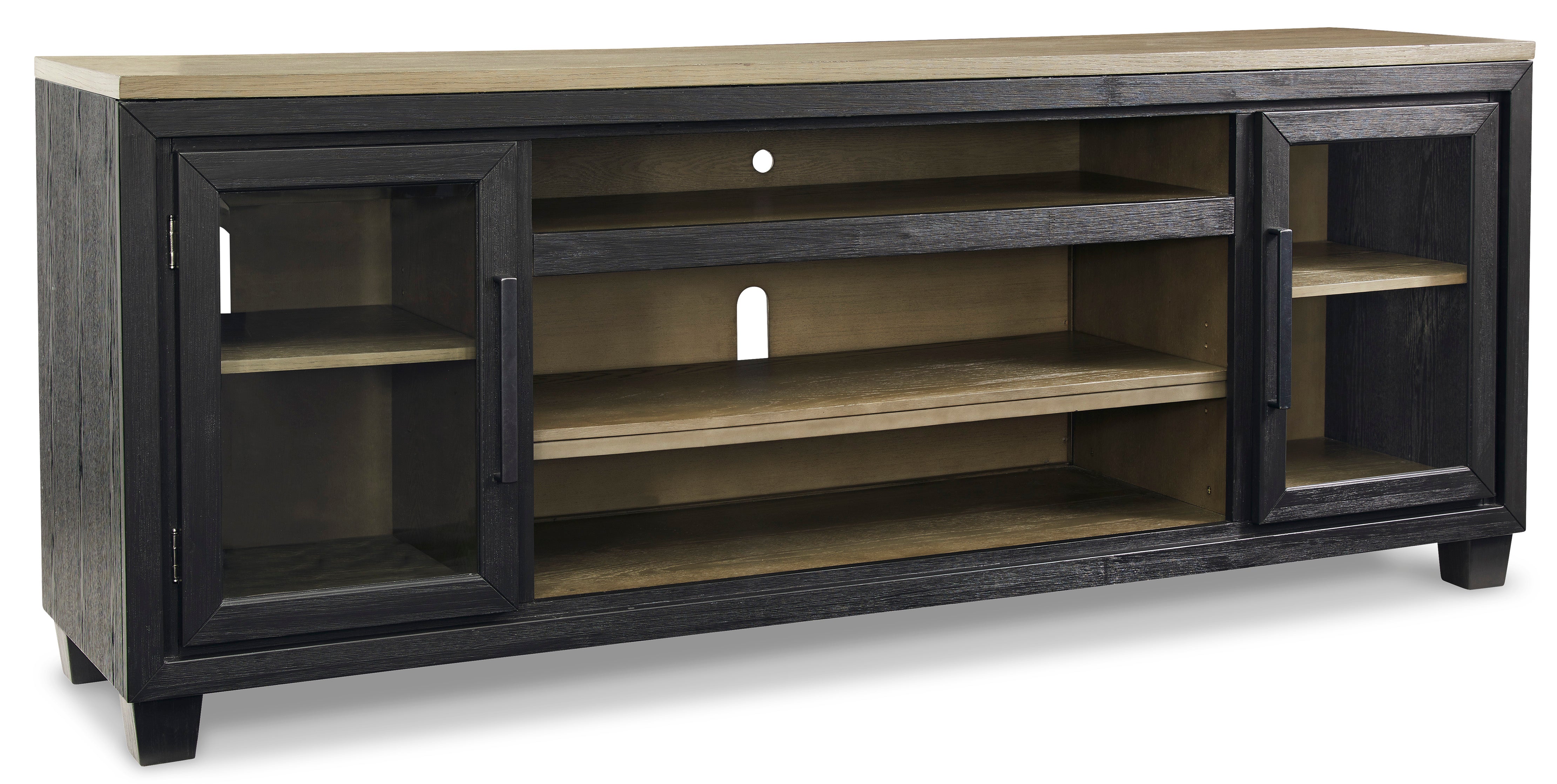 Flora XL TV Stand for 65-85 Inch TVs - Modern Entertainment Center with Storage Shelves - Perfect for Living Room, Bedroom & Home Theater Setup