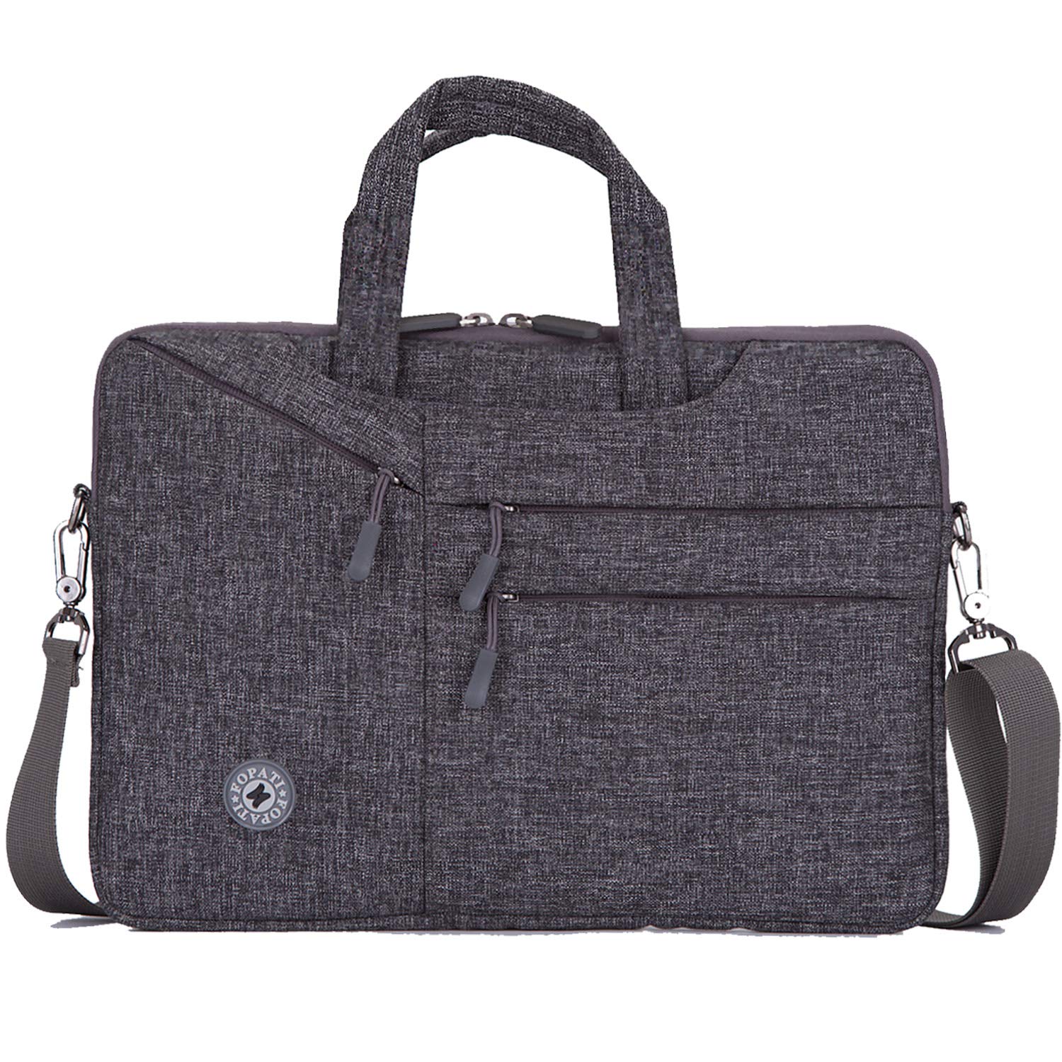 YOUPECK 13.3 Inch Laptop Sleeve Case - Shockproof Waterproof Padded Nylon Messenger Bag for MacBook Air/Pro Retina, 2016 MacBook Pro 13, Surface Pro & Notebooks | Perfect for Business Travel, Commuting & School (Black)