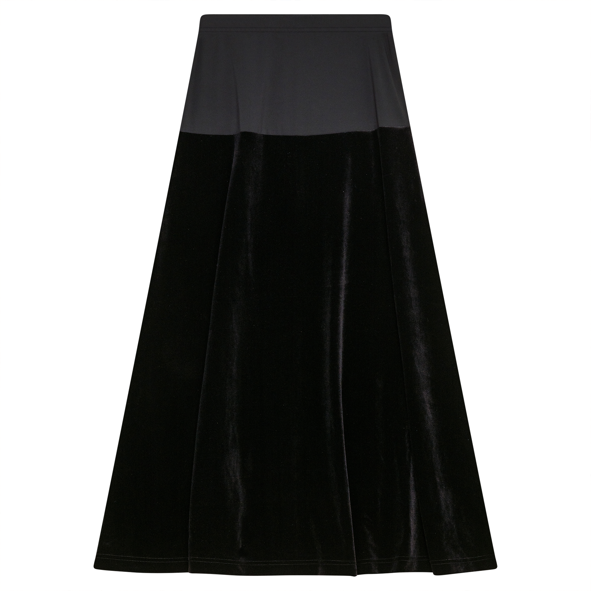 Maternity Velour Maxi Skirt for Women - Soft Stretch Comfortable Long Skirt for Pregnancy - Perfect for Casual Wear, Maternity Photos & Baby Showers