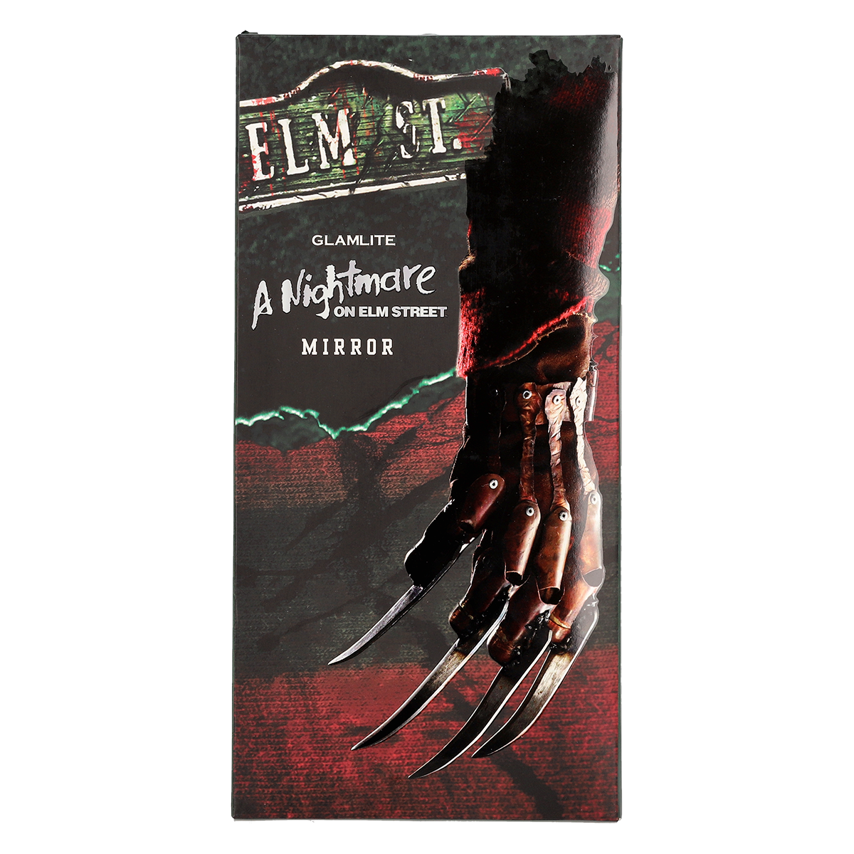 Glamlite x A Nightmare On Elm Street Horror Makeup Mirror - Perfect for Halloween Cosplay & Themed Parties