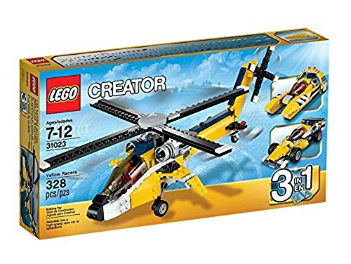 LEGO 31023 Creator Yellow Racers Building Toy Set - 3-in-1 Model Car Kit for Kids & Adults | Creative Play, Gift Idea, Home Decoration