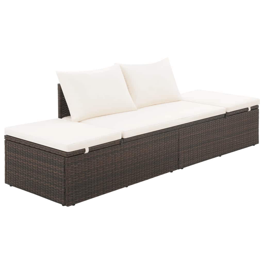 Premium Outdoor Patio Furniture Set - All-Weather Rattan Garden Lounge Set with Comfortable Back Pillows - Perfect for Backyard, Poolside, and Garden Relaxation