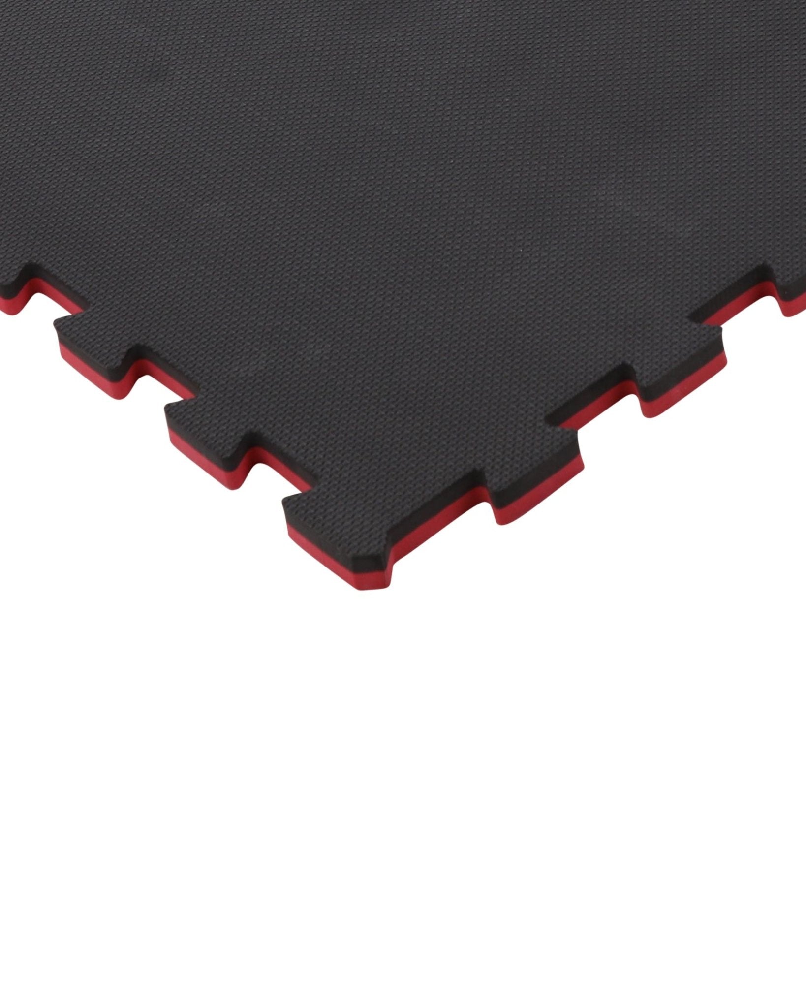 Reversible 2-Color 3/4 Inch Thick Foam Puzzle Exercise Mat Kit - Black/Red for Home Gym, Yoga & Kids Play Area