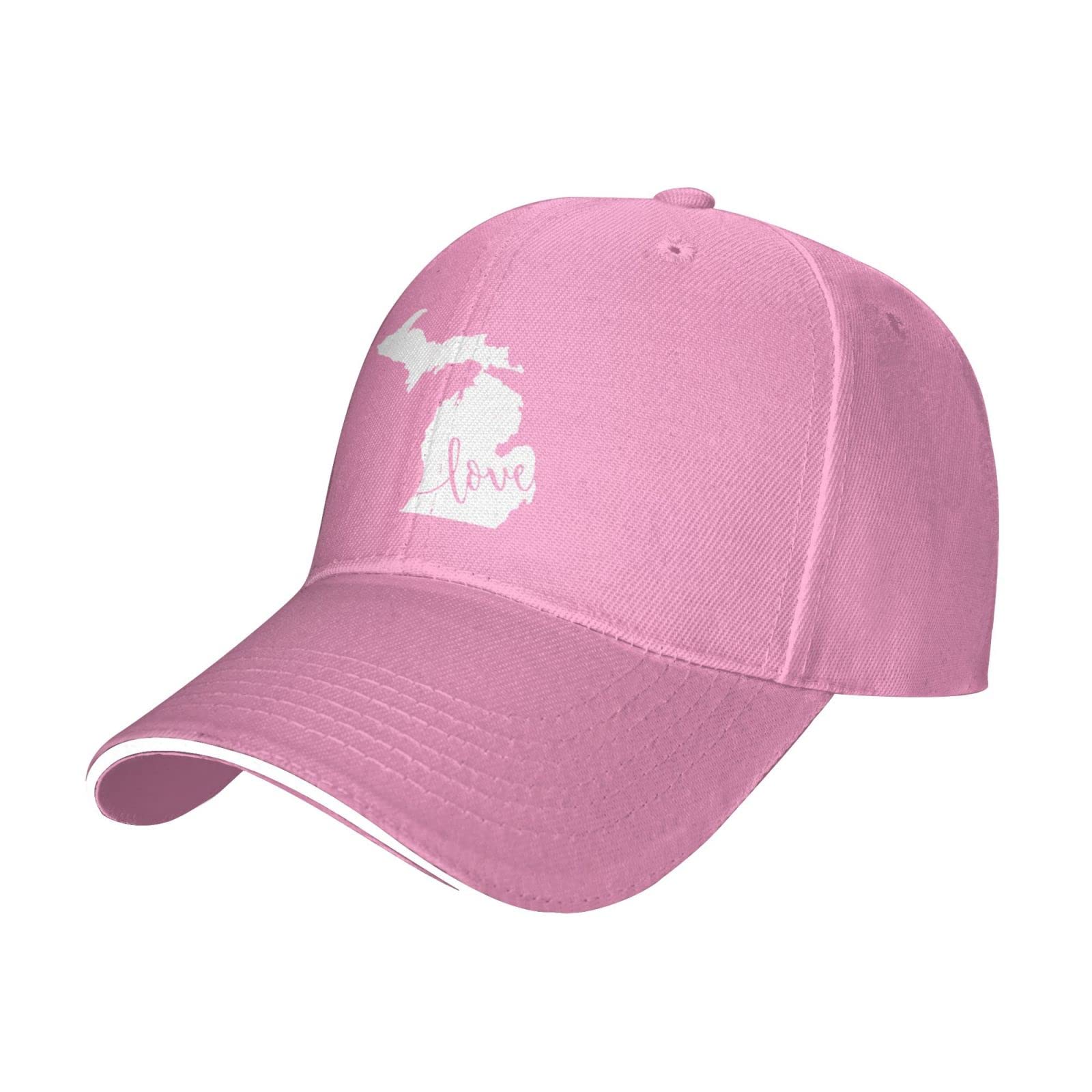 Michigan Love State Sandwich Hat - Adjustable Unisex Baseball Cap for Outdoor & Hip Hop Fashion - Perfect for Casual Wear, Sports, and Street Style