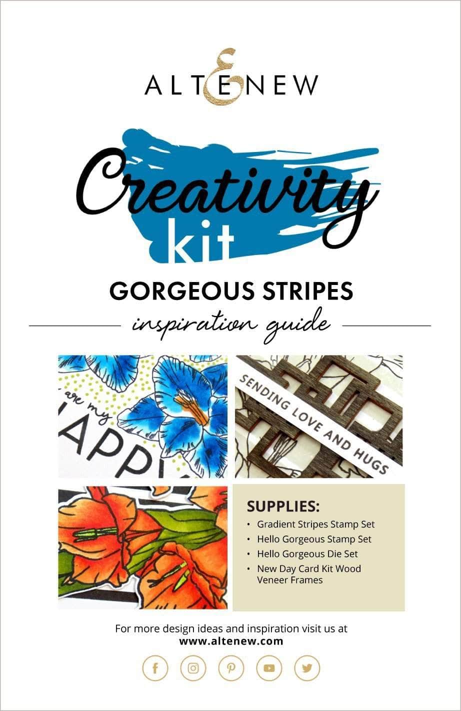 Creative Stripes DIY Craft Kit - Inspiration Guide for Art Projects, Home Decor & Gift Making
