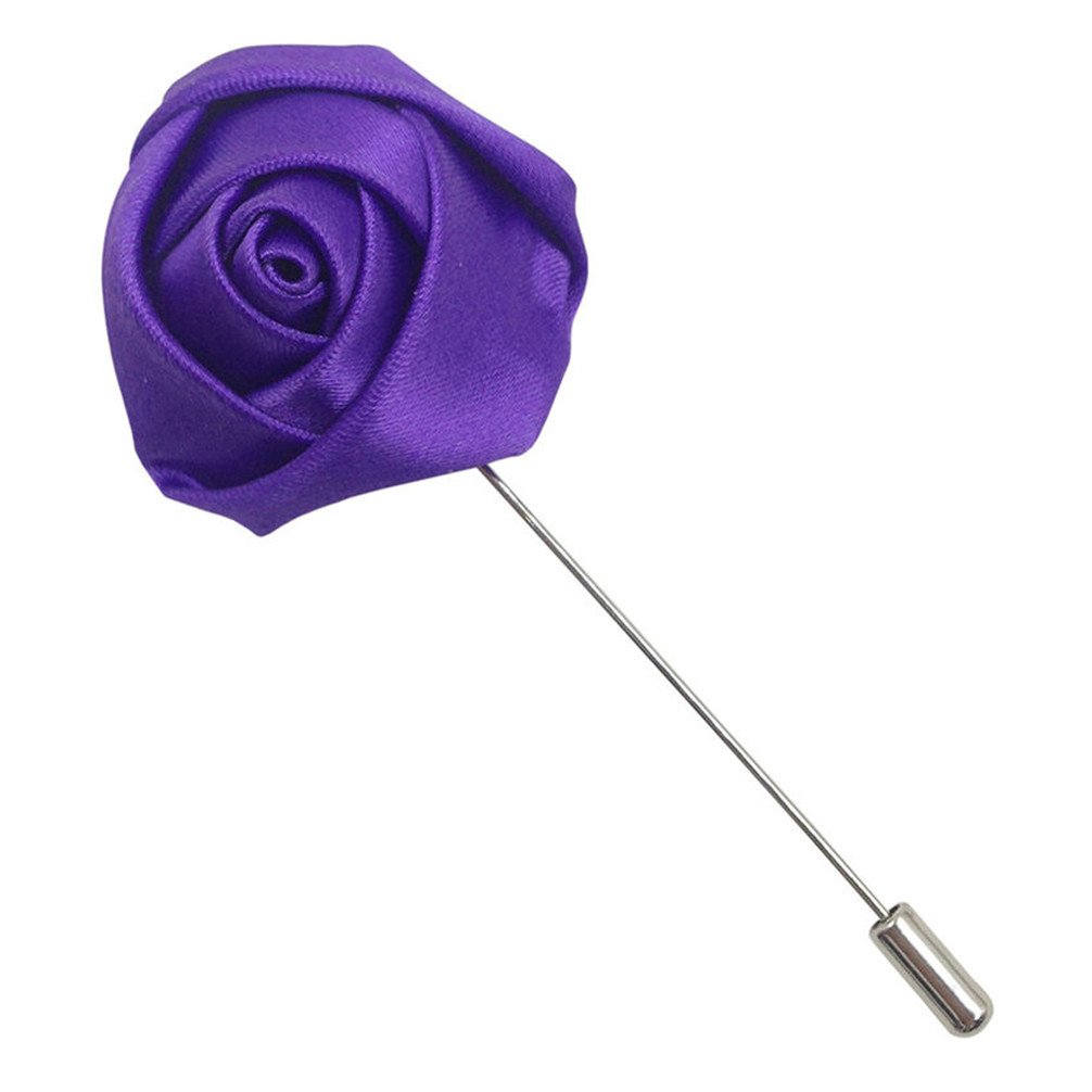 Handmade Boutonniere Pin for Men - Elegant Wedding Lapel Flower Brooch | Perfect for Prom, Groom Accessories & Formal Events
