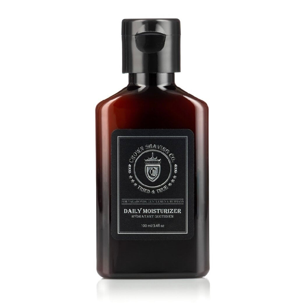 Crown Shaving Daily Moisturizer for Men - Post Shave Balm with Aloe & Vitamin E - Soothes & Hydrates Skin After Shaving or Beard Care