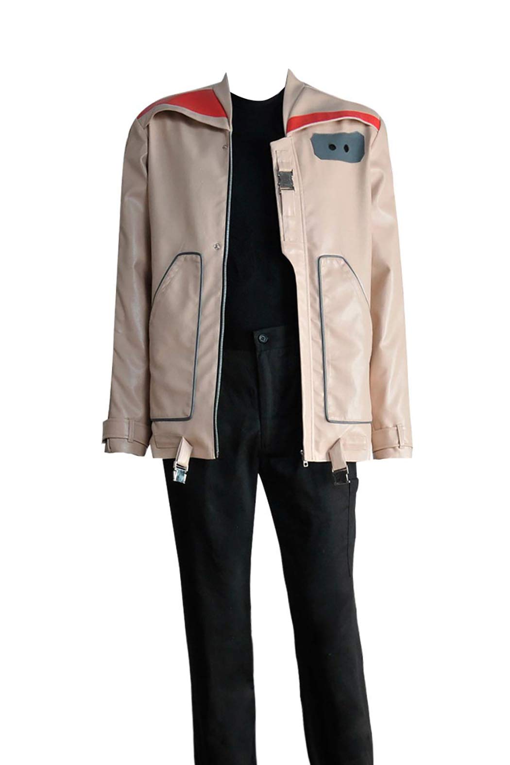 Finn Cosplay Costume for Men - The Force Awakens Leather Jacket Full Set | Star Wars Movie Costume, Halloween Cosplay Outfit, Comic-Con Costume Party