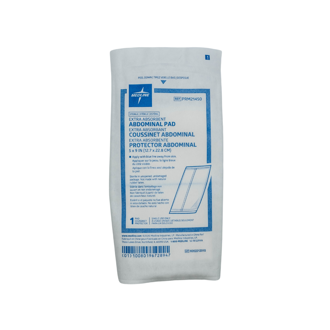 5x9 Sterile Gauze Pads for Wound Care - Abdominal Dressing for First Aid, Post-Surgery & Medical Use