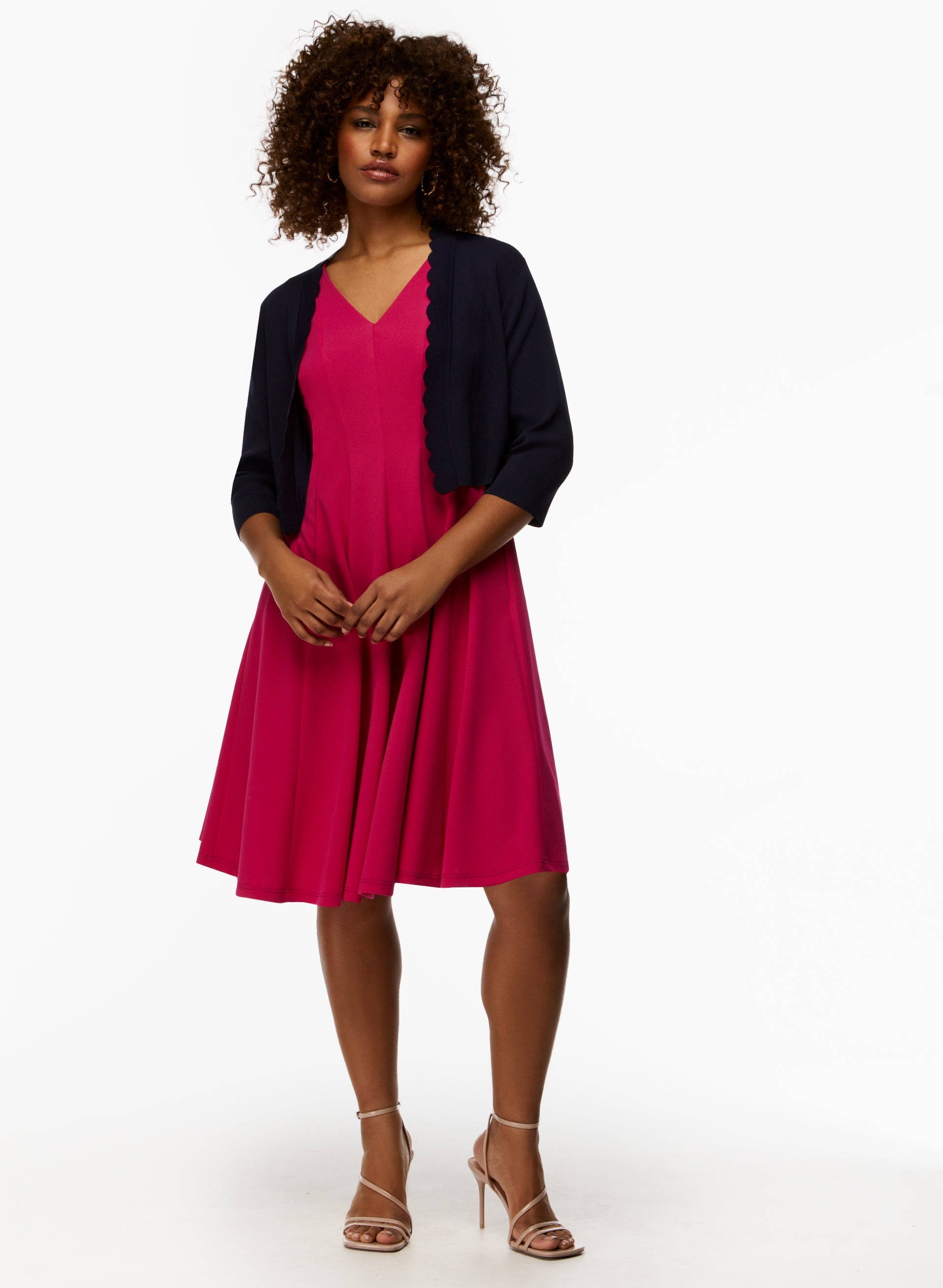 3/4 Sleeve Bolero Shirt for Women - Elegant Lace Cover Up Blouse - Perfect for Weddings, Parties & Office Wear