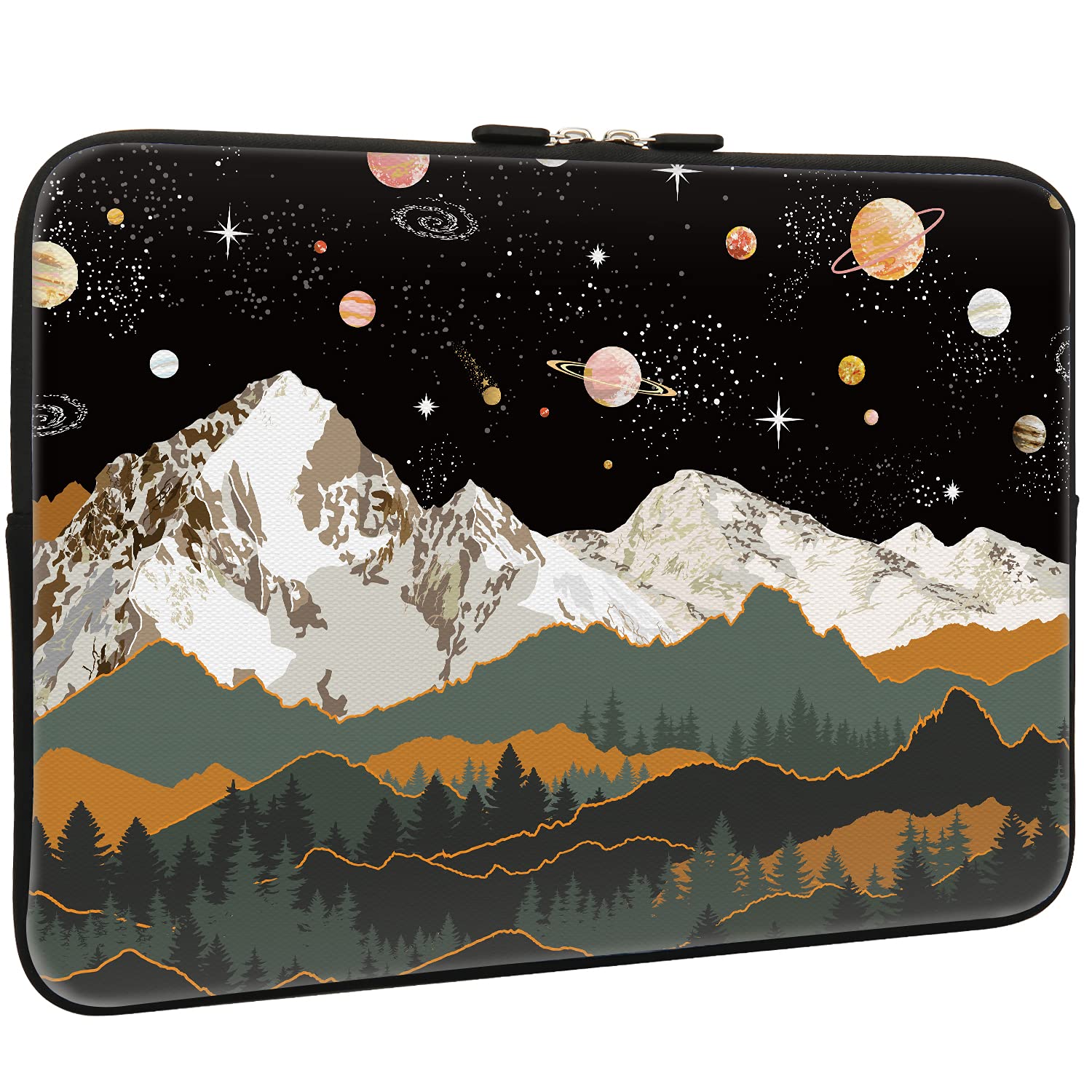Waterproof Neoprene Laptop Sleeve Bag for 15-16 Inch MacBook Pro/Air & Notebooks - Lightweight Shock-Absorbent Protective Case with Star Pattern - Perfect for Travel, Office & School Use
