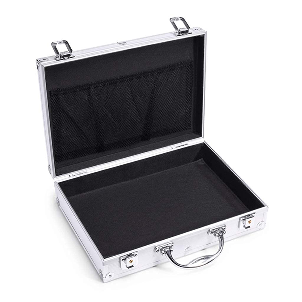 ZAANU Aluminum Alloy Tool Box - Portable Hard Side Tool Case with Combination Locks, Heavy Duty Tool Organizer for Mechanics, Electricians & DIY Projects | Ideal for Workshop, Garage & On-Site Repairs