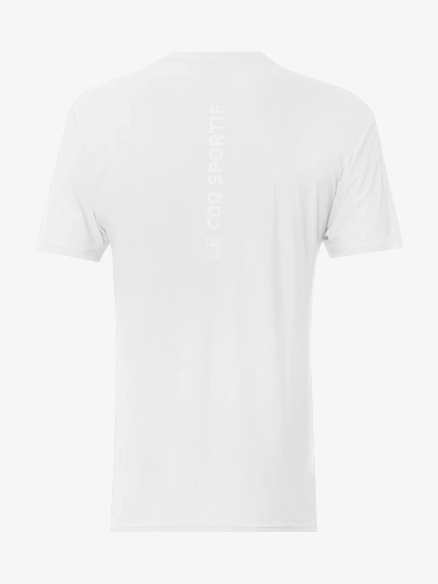 Le Coq Sportif Men's White Training T-Shirt - Breathable & Lightweight for Gym, Running & Casual Wear