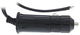 MCM 23-240 12V/5A Fused Power Cable with Lighter Plug to Strip End - Black (50 Pack) - Perfect for Car Audio, RV Power Supply & Marine Electronics Accessories
