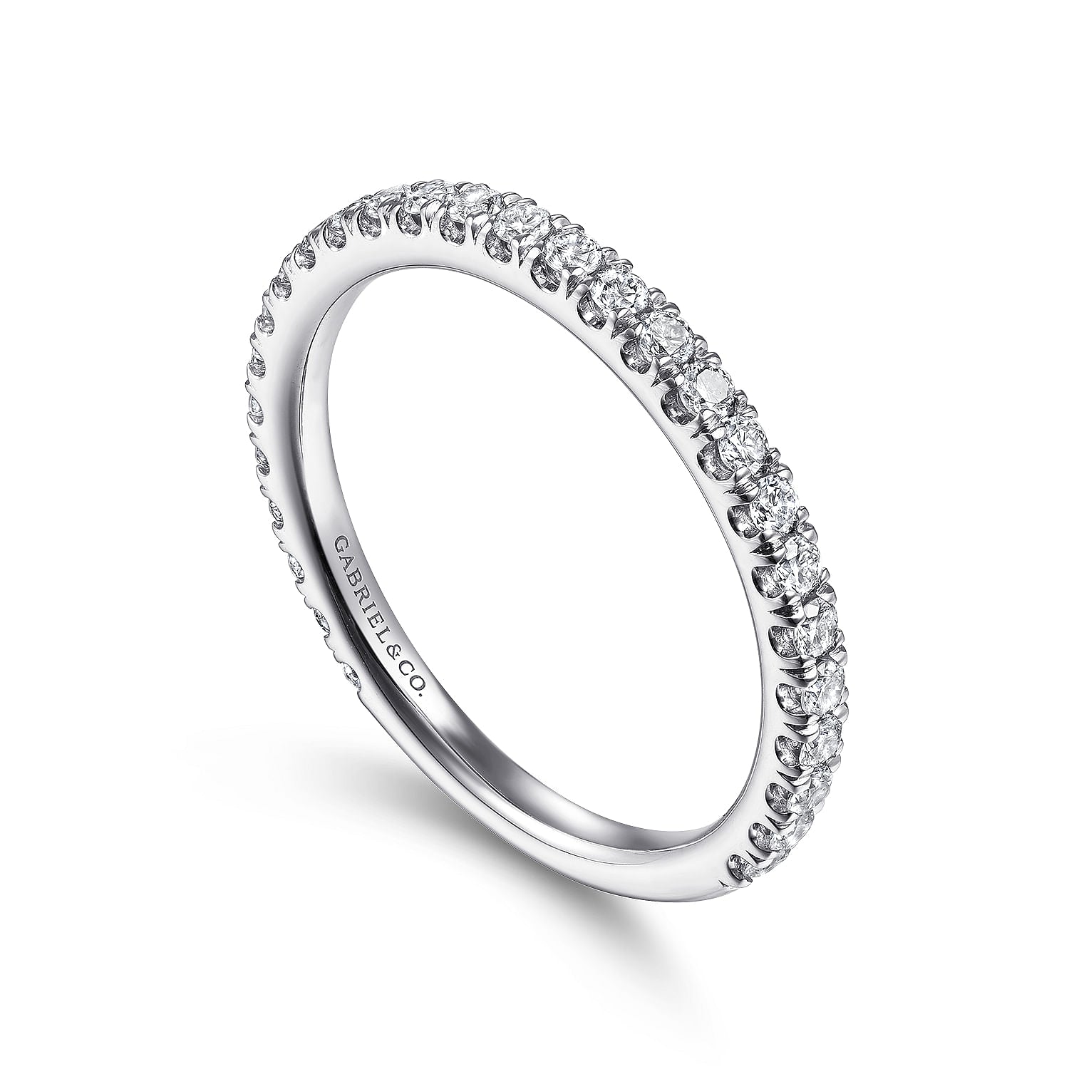 14K White Gold Stackable Diamond Ring for Women - Elegant Wedding Band, Anniversary Gift, or Everyday Jewelry - LR50992W45JJ | Perfect for Stacking, Layering, and Special Occasions