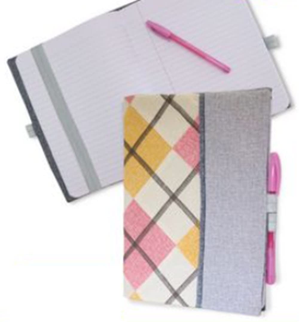 Arabella Argyle Notebook Cover Serger Pattern - DIY Sewing Project for Journals, Planners & Sketchbooks - Perfect for Crafters & Stationery Lovers