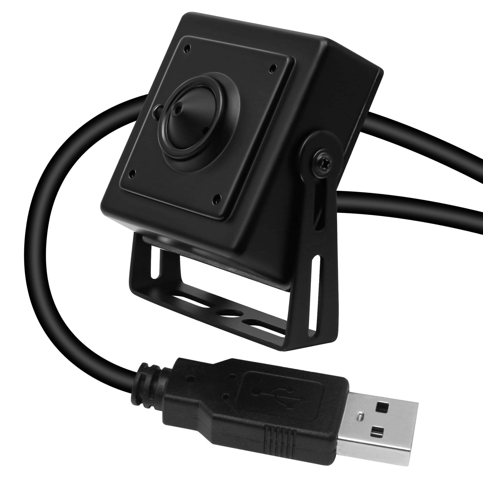 ELP IMX323 Sensor Mini Pinhole USB Camera - Low Light 0.01Lux, H.264 UVC USB 2.0 Webcam with Metal Housing | Ideal for Home Security, Baby Monitoring, PC/Laptop, Raspberry Pi & Office Surveillance
