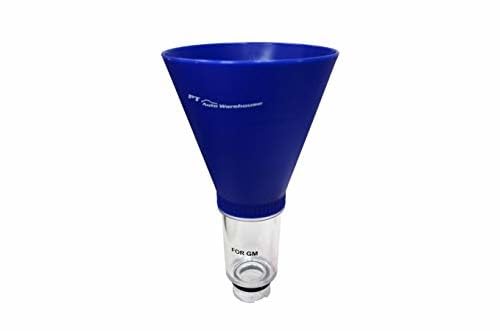 PT Auto Warehouse OF-GM6350 Engine Oil Change Funnel - Compatible with 1/2 Turn Oil Filler Necks | Perfect for Quick & Clean DIY Oil Changes at Home or Garage