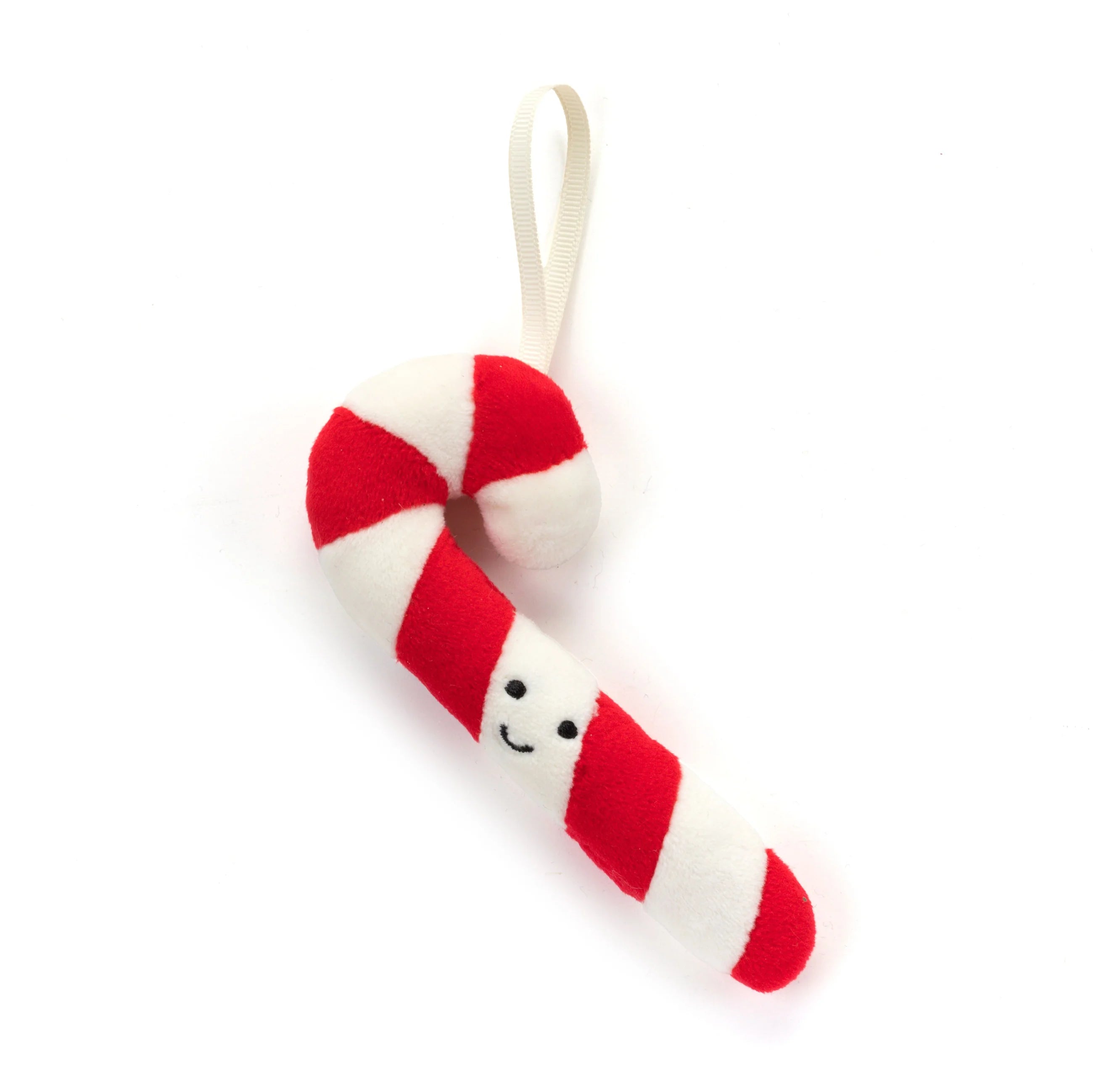 Jellycat Festive Folly Candy Cane Plush Toy - Soft & Cuddly Christmas Stuffed Animal for Kids & Adults - Perfect Holiday Gift & Home Decor