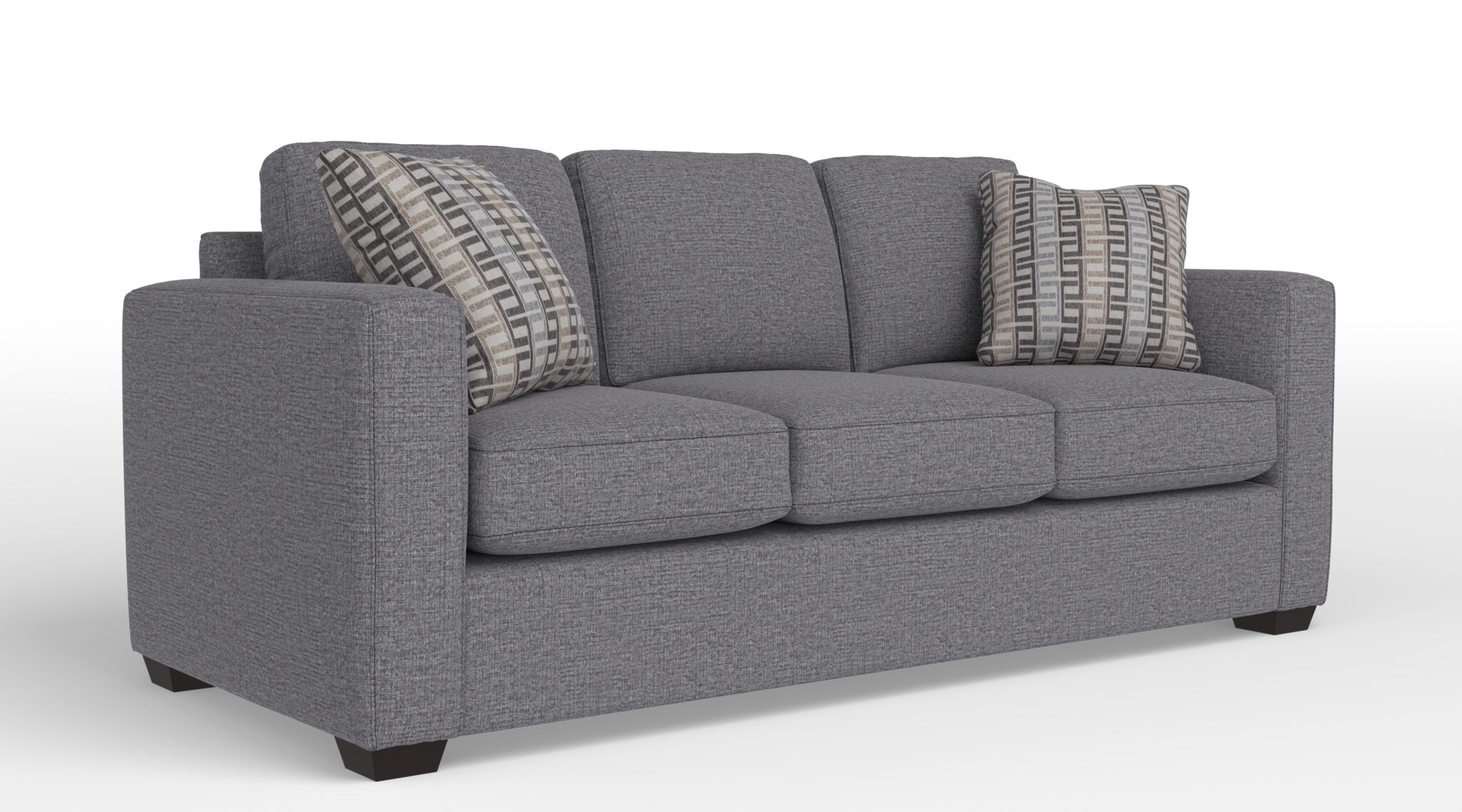 Caleb Sofa in Safari Grey - Modern Comfortable Living Room Furniture for Home & Office Use