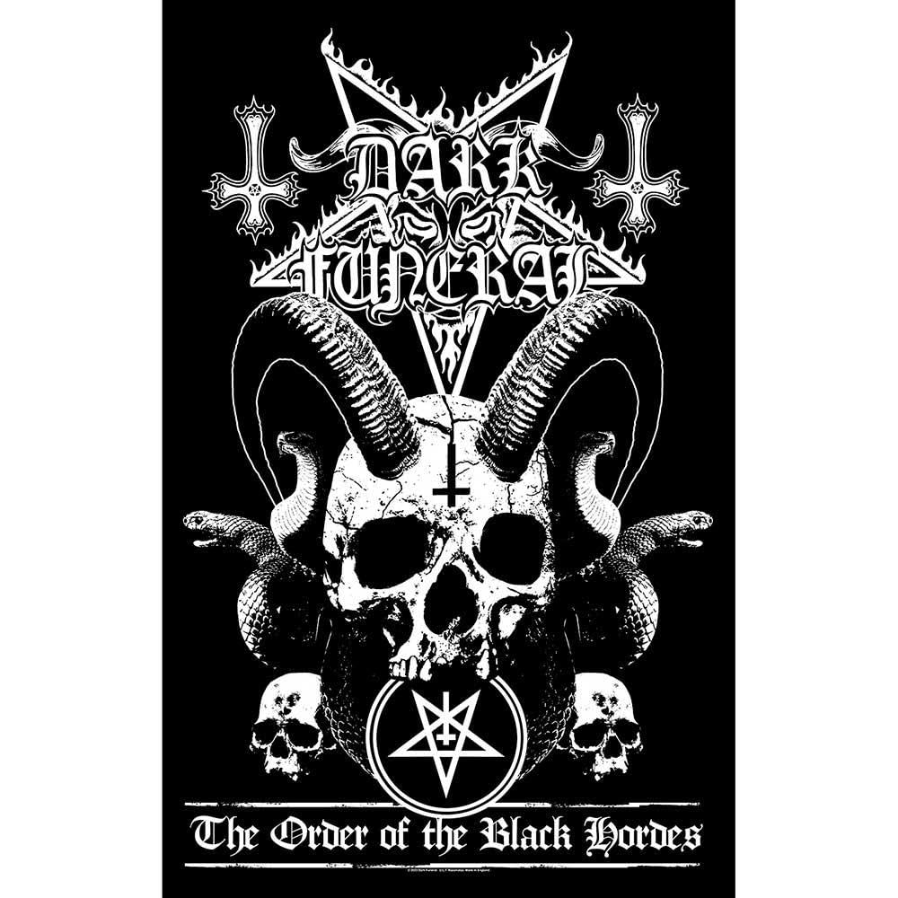 Dark Funeral Order Of The Black Hordes Black Metal Band Textile Poster - Gothic Wall Art Decor for Bedroom, Living Room, Music Studio
