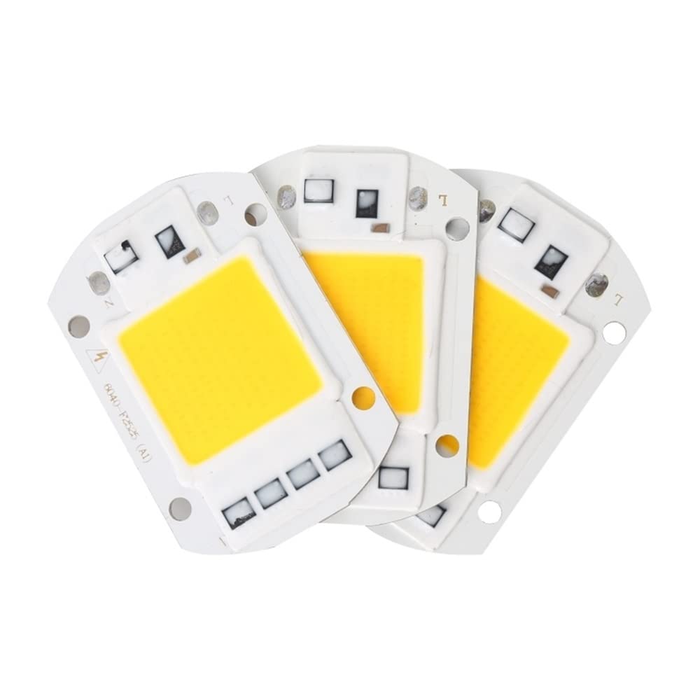 GSYFDZSWZX 6-Pack LED COB Chip Spotlight - 10W/20W/30W/40W/50W, AC 110V/220V, No Driver Needed with Smart IC - Perfect for DIY Landscape Lighting, Floodlights & Street Lamps - Energy-Efficient Outdoor & Garden Illumination
