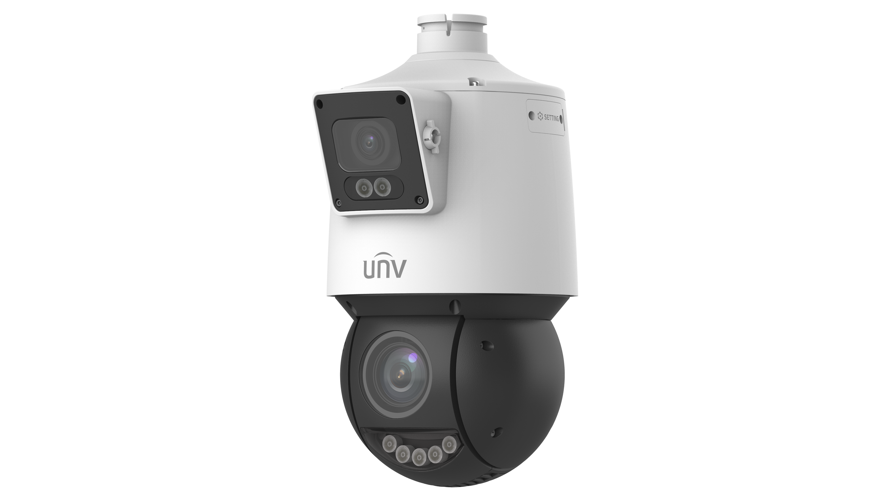 Uniview IPC94144SFW X25 F40C 4MP+4MP Lighthunter Dual Lens Network PTZ Security Camera - Indoor/Outdoor Surveillance for Home, Office & Business Security Monitoring