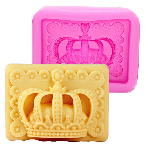 Royal Crown Silicone Molds for Soap Making, Cake Decorating & DIY Crafts - Queen & King Theme Baking Molds, Handmade Soap Supplies by JYEOUX | Perfect for Birthday Parties, Wedding Decorations & Themed Events