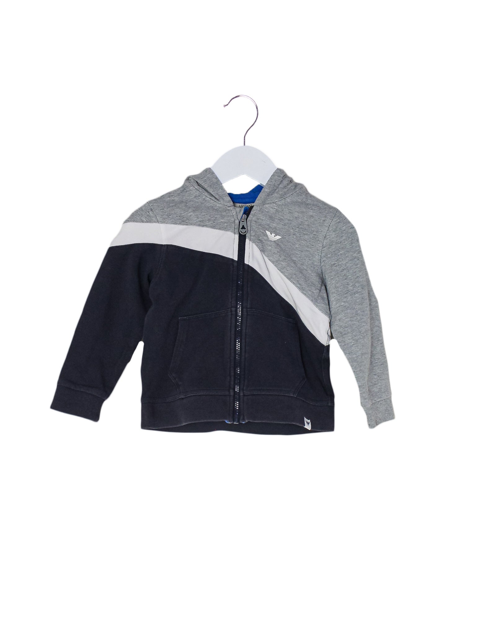 Armani Embroidered Logo Sweatshirt for Toddlers 2T - Soft Cotton Pullover for Boys & Girls - Perfect for Playdates, Daycare & Casual Outings