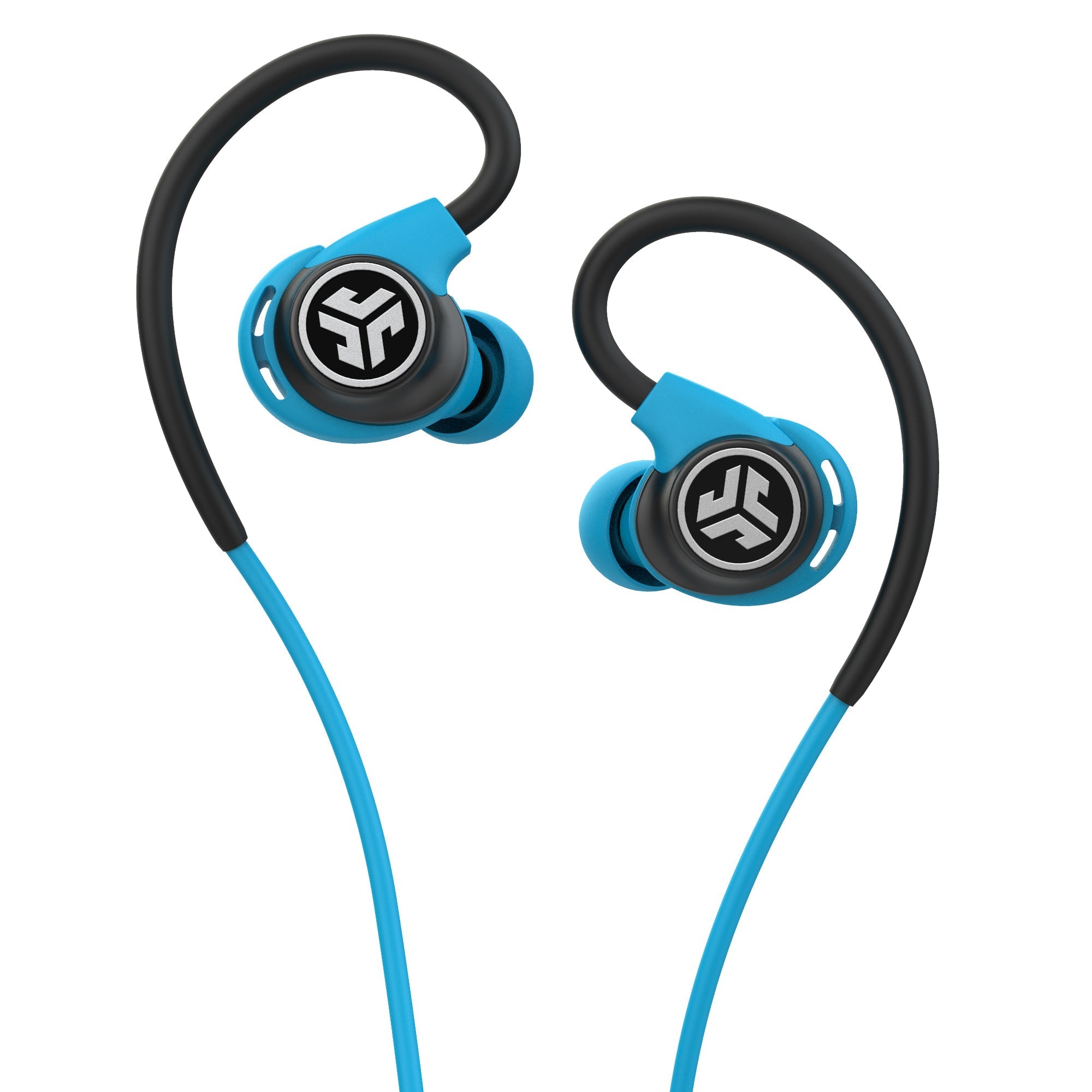 Fit Sport 3 Wired Fitness Earbuds with Mic - Sweatproof Bluetooth Headphones for Running, Gym & Workout - Blue | Perfect for Jogging, Cycling & Sports Training