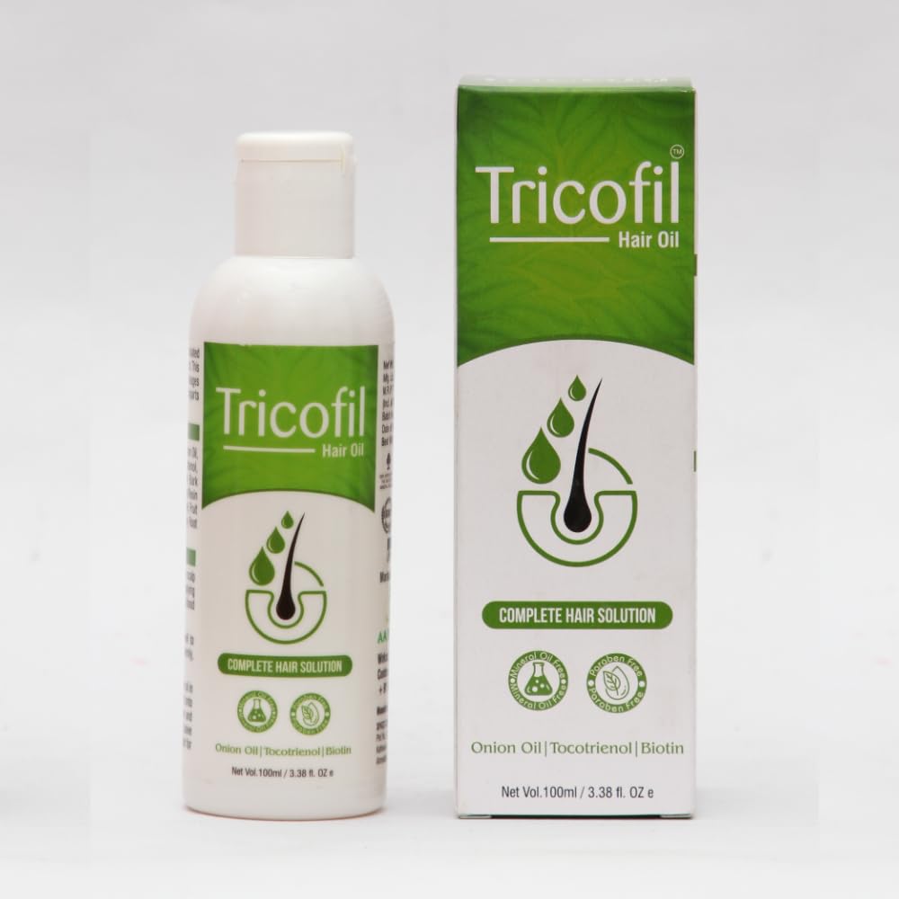 Tricofil Onion Hair Oil for Hair Growth & Thickness - Natural Treatment for Hair Loss & Scalp Care - Perfect for Daily Use & Hair Regrowth at Home