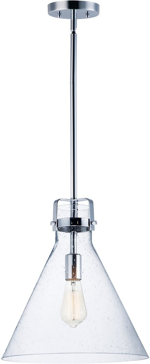 14W Seafarer Single Light Pendant in Polished Chrome - Perfect for Kitchen Island, Dining Room, or Entryway Lighting