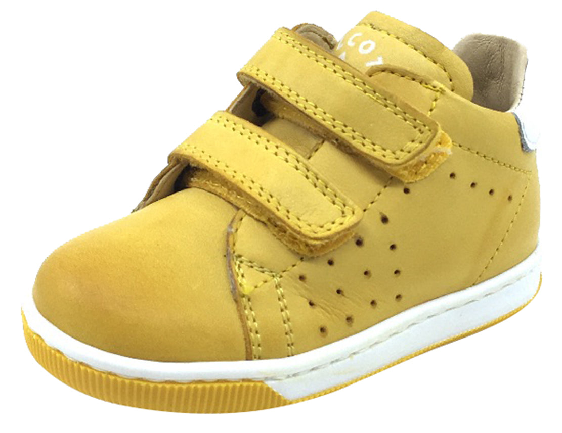 Falcotto Boys and Girls Adam Fashion Sneakers - Yellow | Comfortable Kids Casual Shoes for School, Play & Everyday Wear