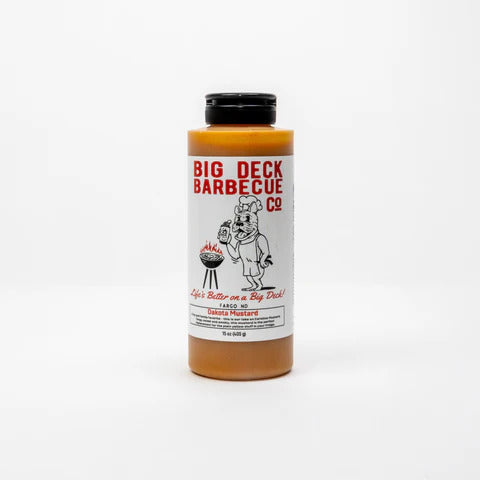 Big Deck Dakota Mustard - Premium Spicy Brown Mustard for Hot Dogs, Burgers & Sandwiches | Gourmet Condiment for BBQ, Grilling & Tailgating