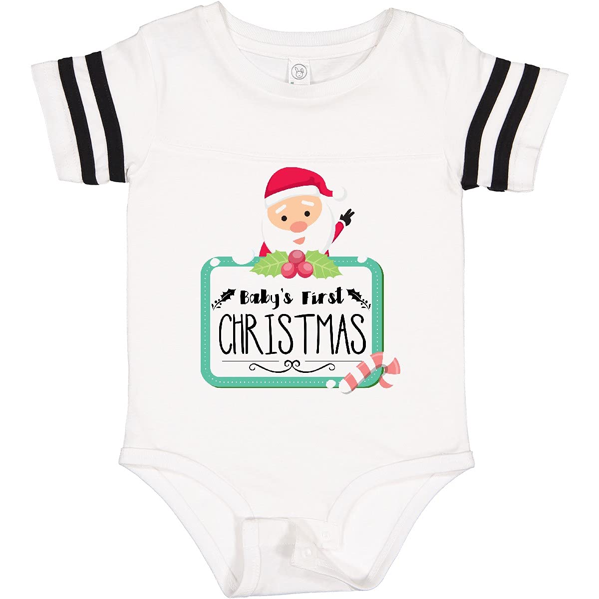 Inktastic Baby's First Christmas Bodysuit - Cute Holiday Outfit for Newborns & Infants - Perfect for Family Photos, Christmas Cards & Holiday Celebrations