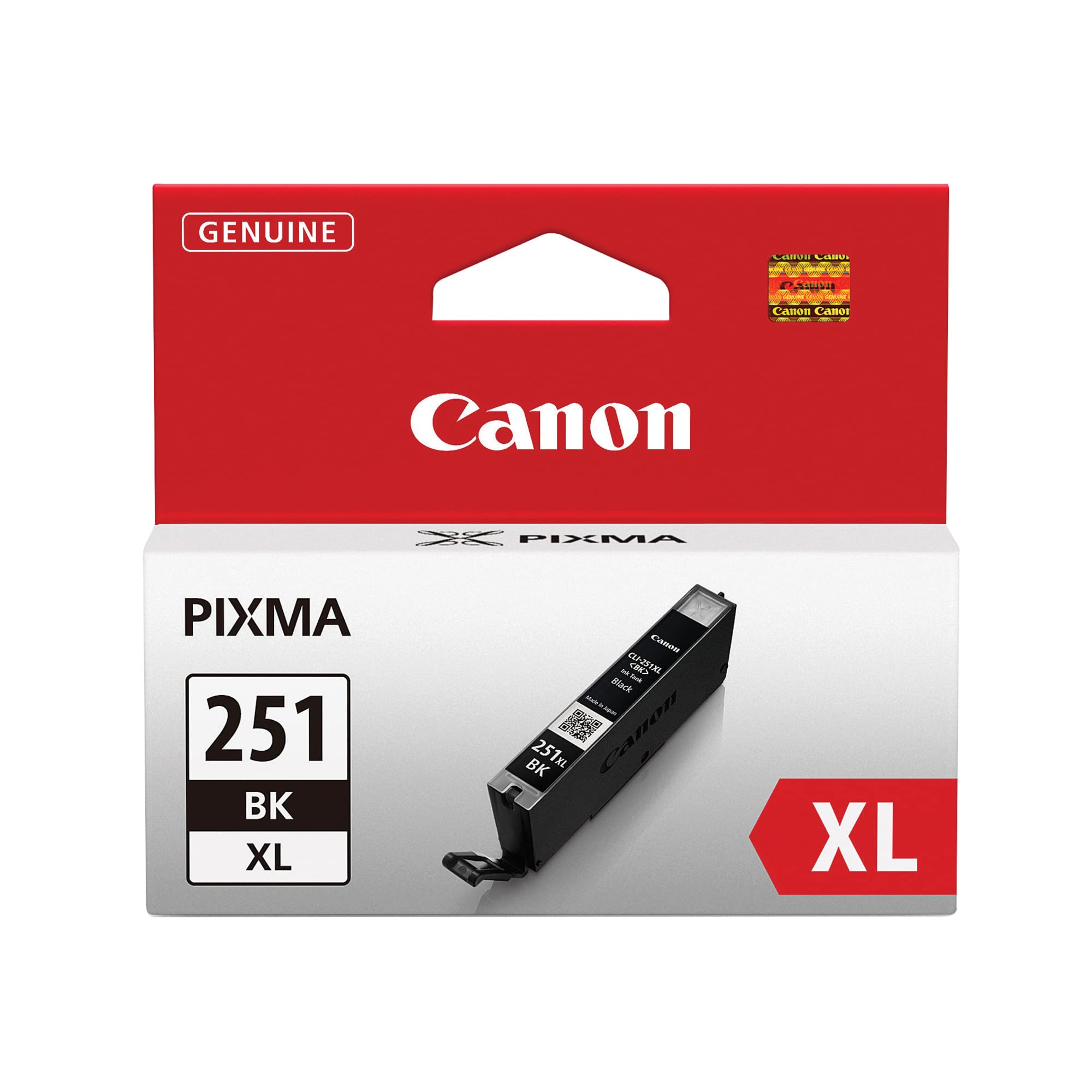 Canon CLI-251XL High-Yield Black Ink Cartridge (CLI-251BK XL) - Compatible with PIXMA Printers - Ideal for Home Office & Photo Printing
