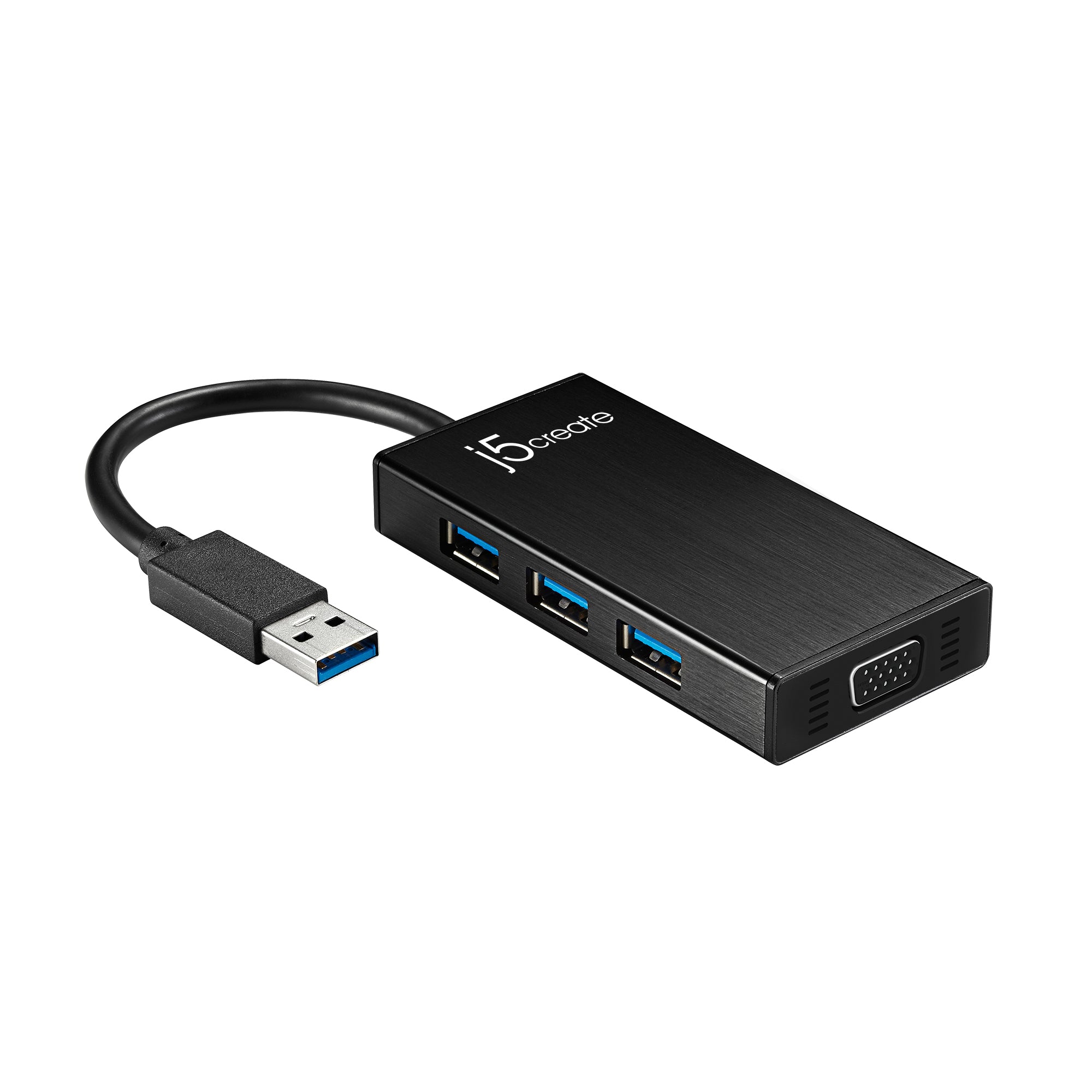 USB 3.0 VGA Adapter with 3-Port USB Hub - Multi-Monitor Setup for Laptop, Desktop & Home Office Workstations