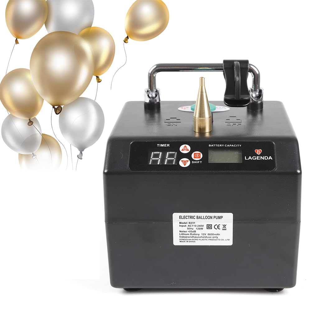 Electric Balloon Pump Blower Machine - Portable 110V Balloon Inflator for Party Decorations, Sports Events & Gifts | Fast Balloon Tying Tool for Birthday, Wedding & Holiday Celebrations