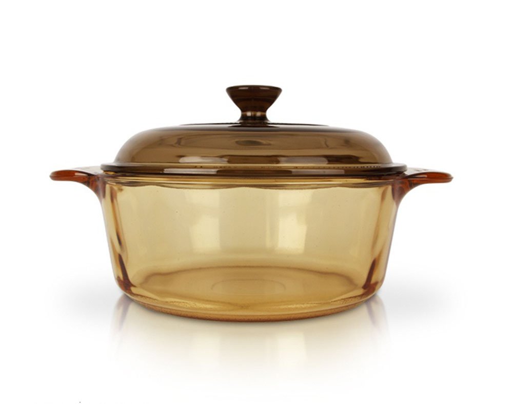 Visions 0.8L Heat-Resistant Glass Saucepan - Kitchen Cookware Pot for Pasta, Soups & Sauces | Stovetop & Oven Safe Cooking Pot